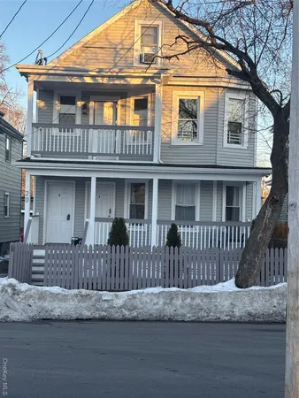 a front view of a house