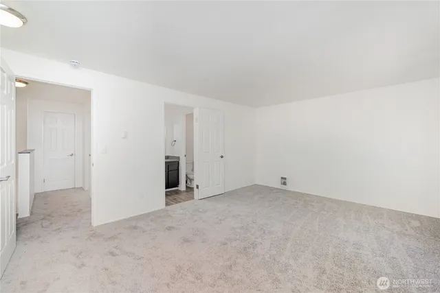 a view of an empty room