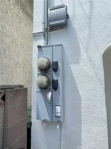 a close view of water heater room