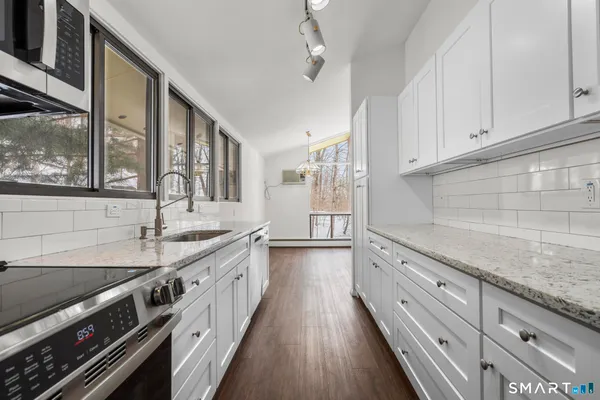 a view of a room with an empty room