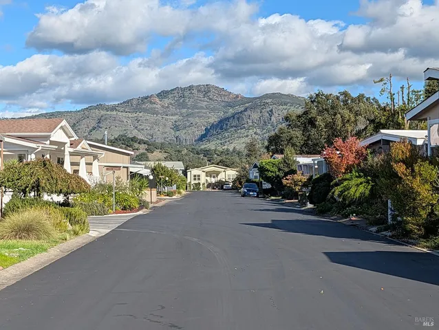 a view of a terrace with a garden