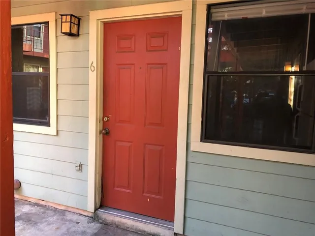 a view of front door