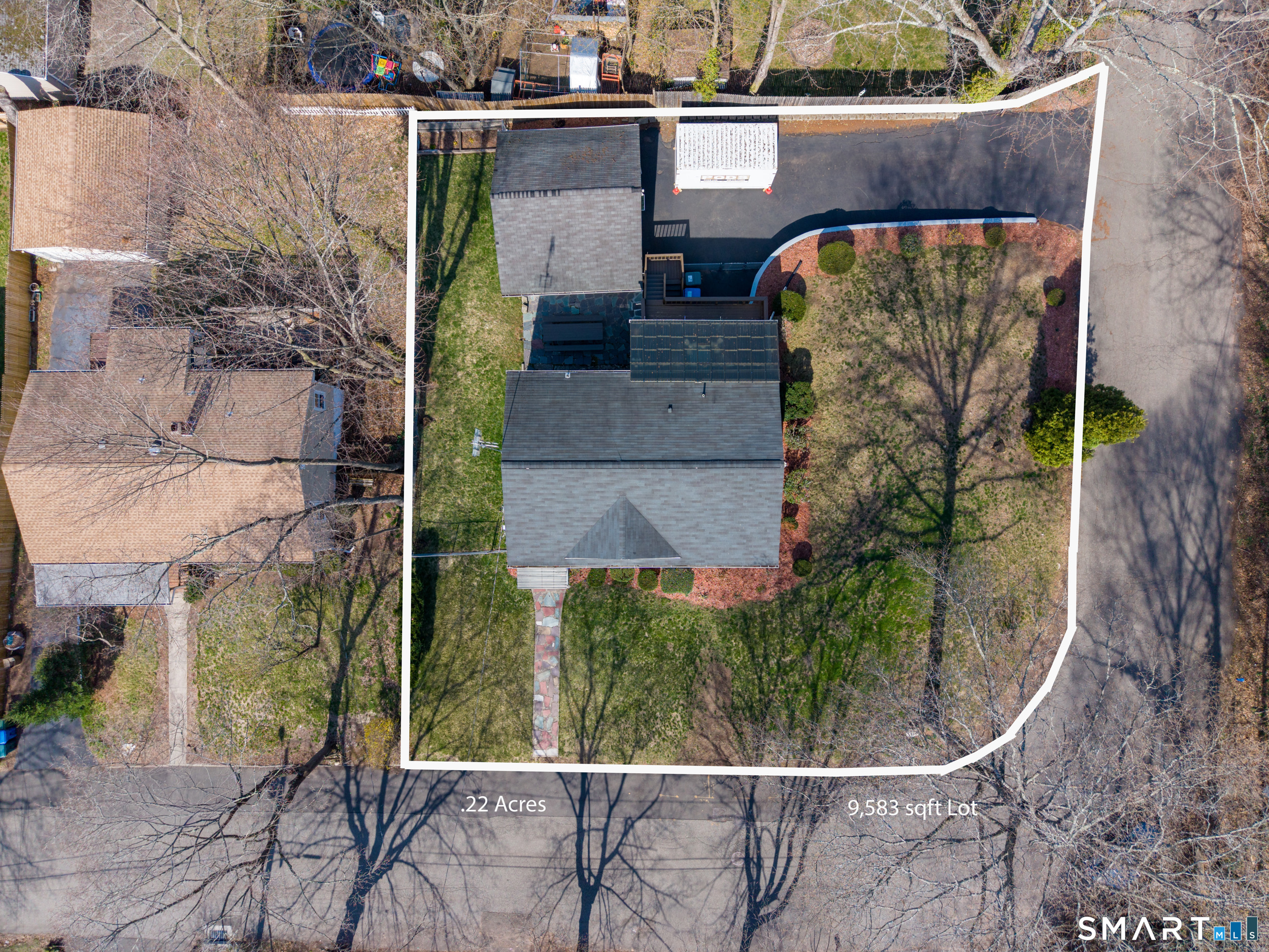 30 Lucy Street Hamden, CT 06514 - Photo 11 of 46 aerial view of a house with a garden