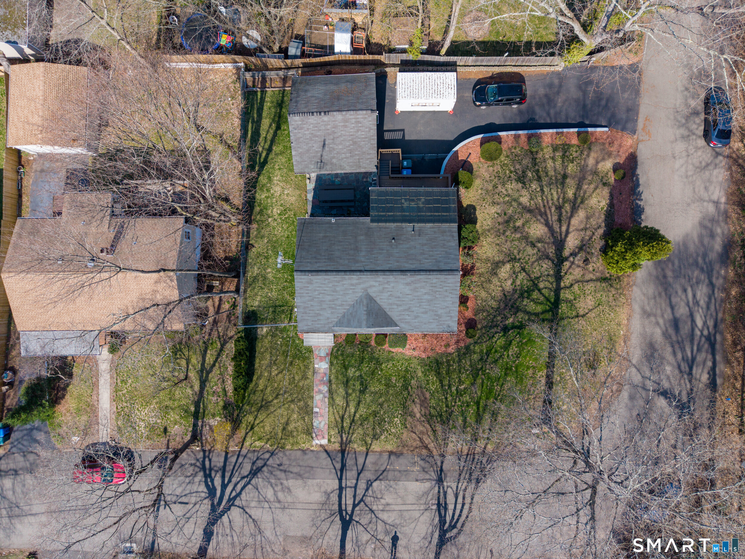 30 Lucy Street Hamden, CT 06514 - Photo 7 of 46 an aerial view of a house with outdoor space