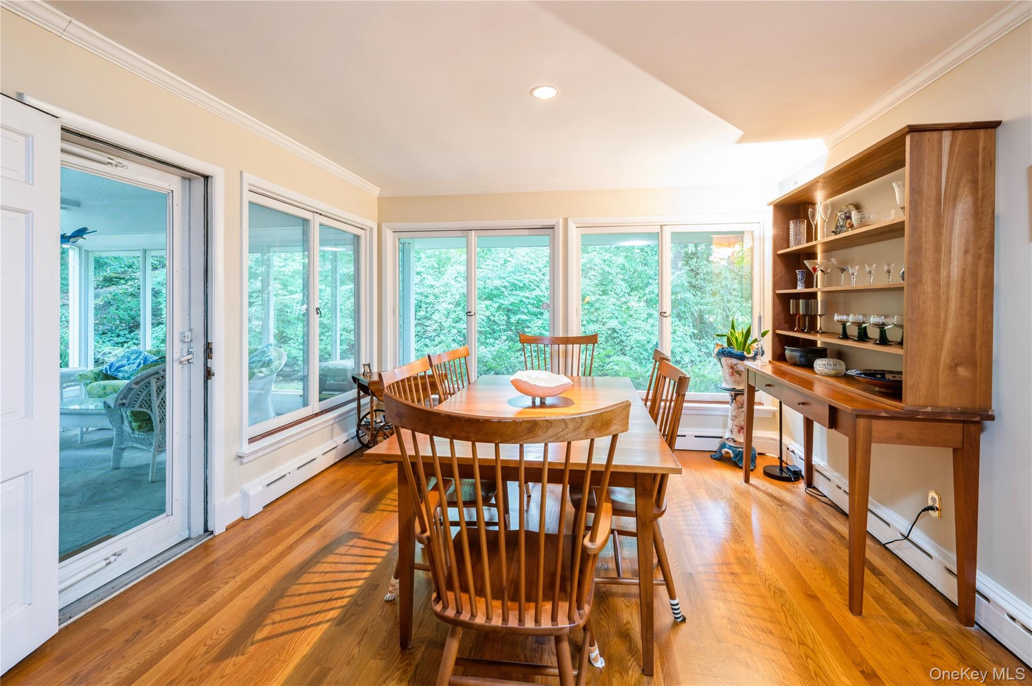 160 Hampshire Road Bronxville, NY 10708 - Photo 21 of 36 a view of a dining room with furniture window and outside view