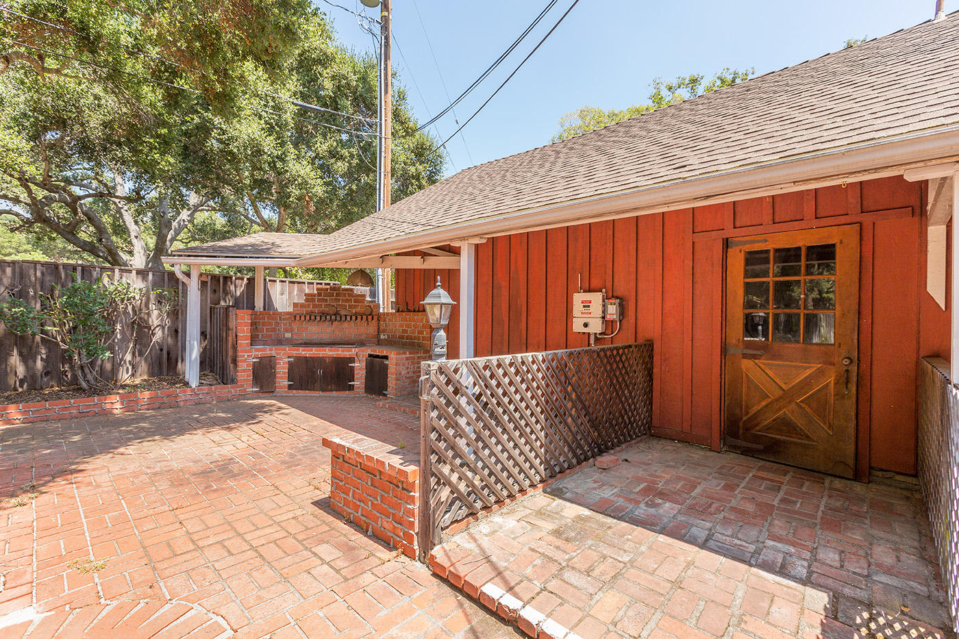 426 North Ontare Road Santa Barbara, CA 93105 - Photo 25 of 32 Back patio with garage entry door