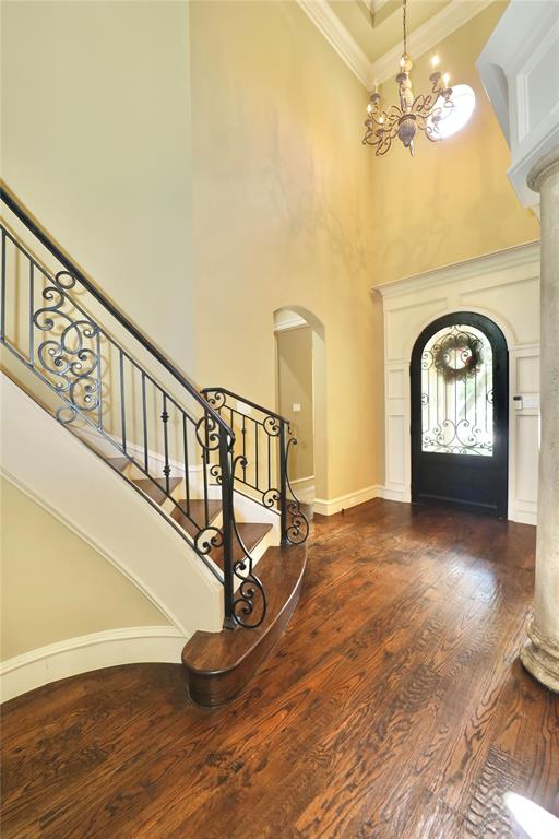 1609 Singletree Court McKinney, TX 75072 - Photo 4 of 38 a view of livingroom with hardwood floor and a ceiling fan
