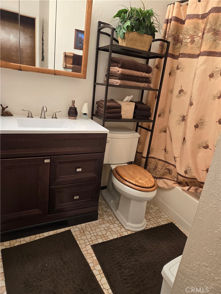 965 Snowbird Road Wrightwood, CA 92397 - Photo 18 of 28 a bathroom with a sink and a toilet