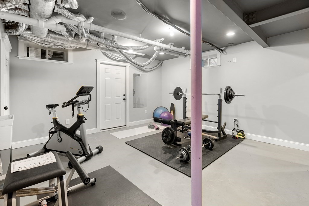 37 Colbourne Crescent Brookline, MA 02445 - Photo 27 of 29 a view of a room with gym equipment
