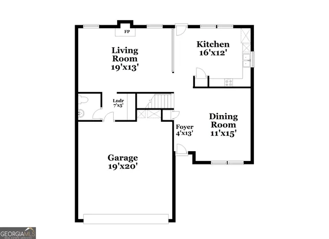 a picture of a bench in front of a building