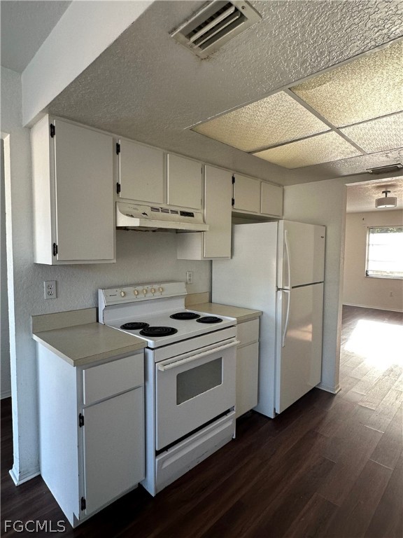 2429 George Avenue South, Unit 2431 Lehigh Acres, FL 33973 - Photo 5 of 16 a kitchen with cabinets appliances wooden floor and a window