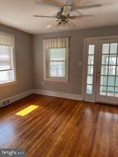 209 Ash Road Wallingford, PA 19086 - Photo 9 of 29 a view of empty room with wooden floor and fan