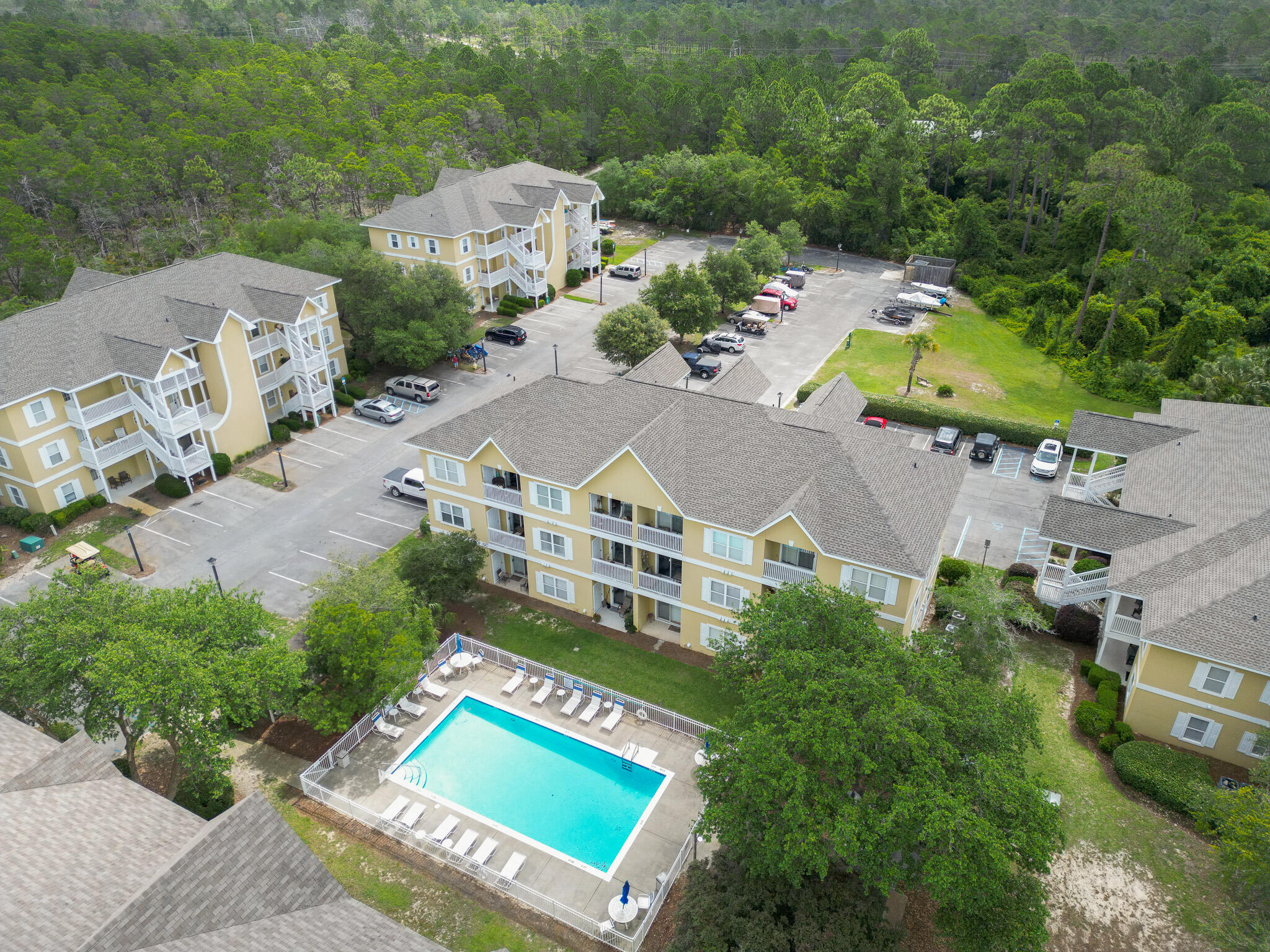 34 Heron's Watch Way, Unit 5205 Santa Rosa Beach, FL 32459 - Photo 37 of 50 an aerial view of a house with a garden