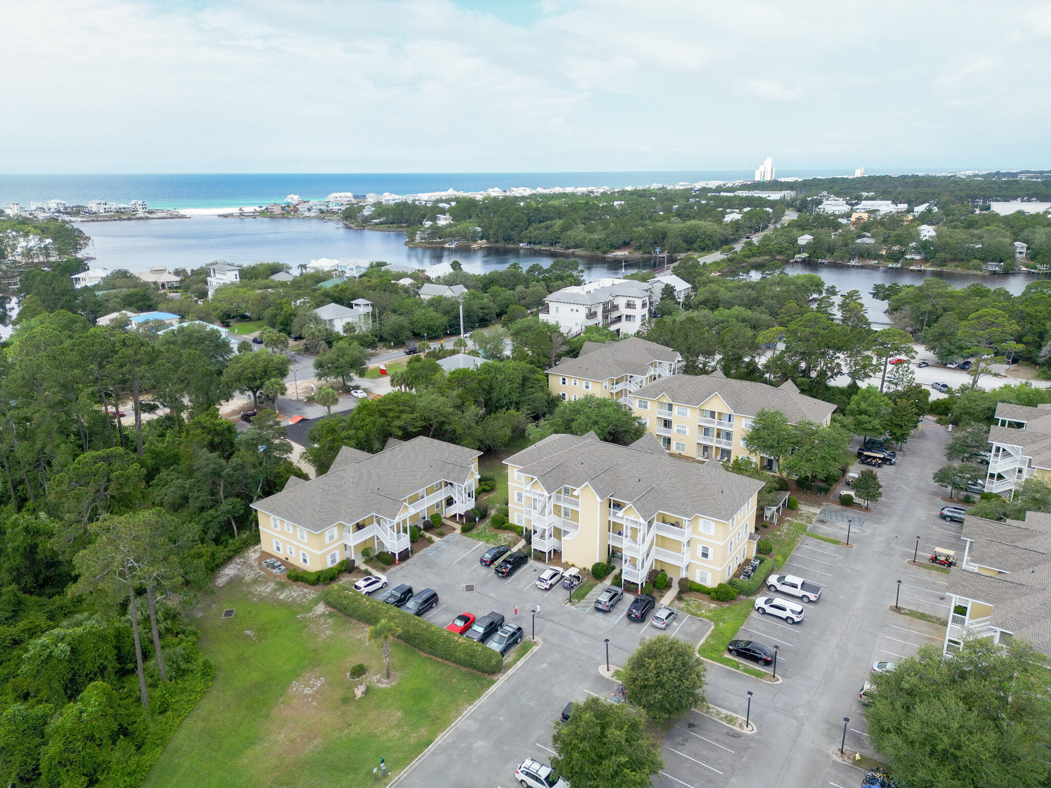 34 Heron's Watch Way, Unit 5205 Santa Rosa Beach, FL 32459 - Photo 39 of 50 an aerial view of residential houses with outdoor space
