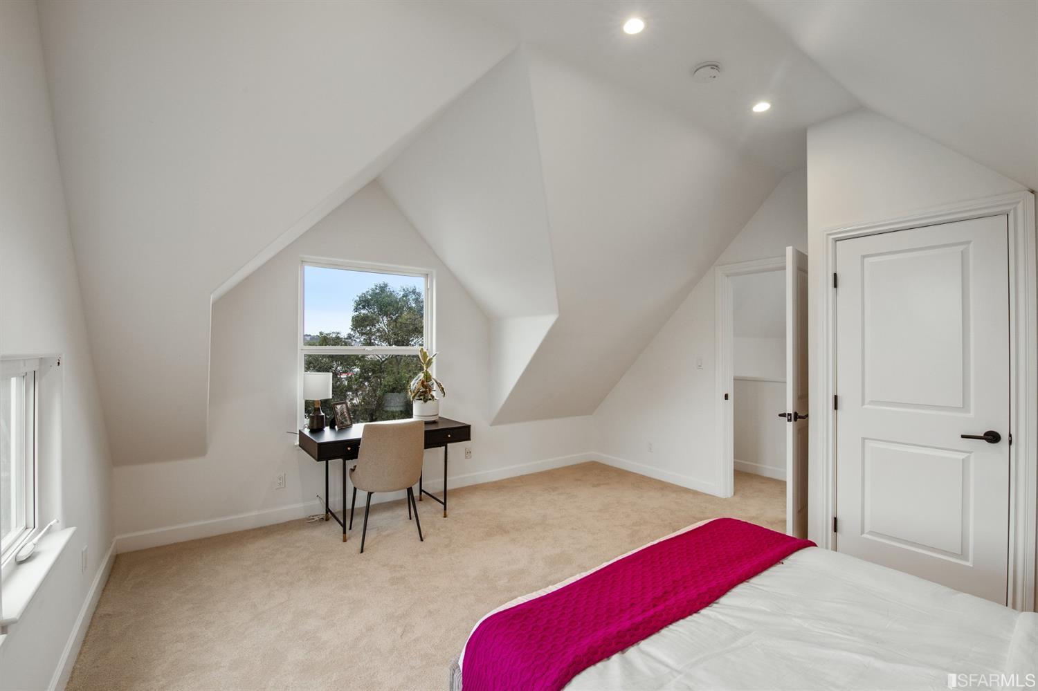 8 Joy Street San Francisco, CA 94110 - Photo 23 of 42 a bedroom with a bed and a chair