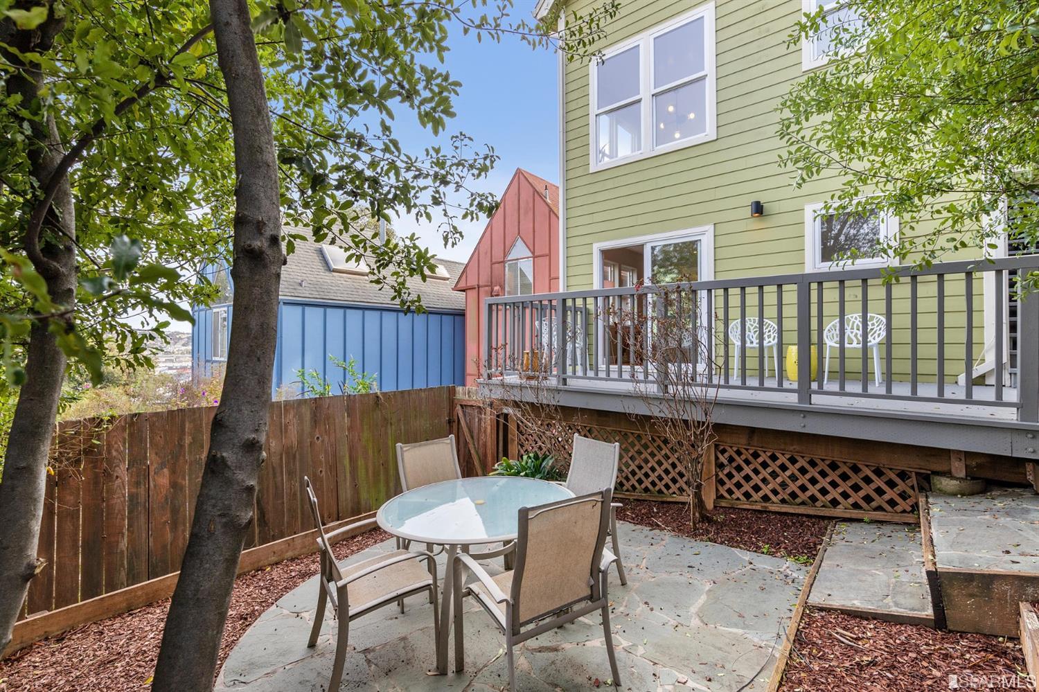 8 Joy Street San Francisco, CA 94110 - Photo 31 of 42 a view of a chairs and table in the balcony