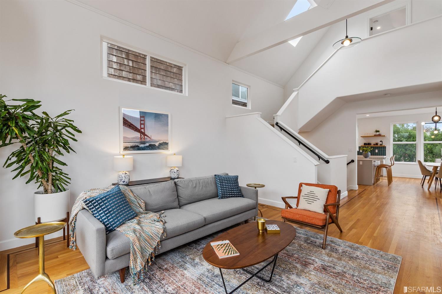 8 Joy Street San Francisco, CA 94110 - Photo 5 of 42 a living room with furniture and a potted plant