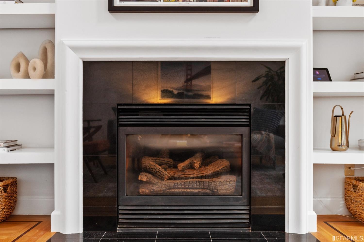 8 Joy Street San Francisco, CA 94110 - Photo 8 of 42 a living room with a fireplace