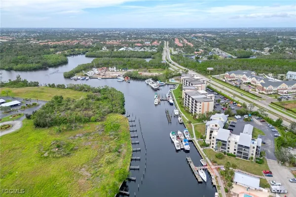 an aerial view of a city