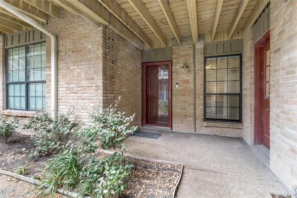 a view of front door of house