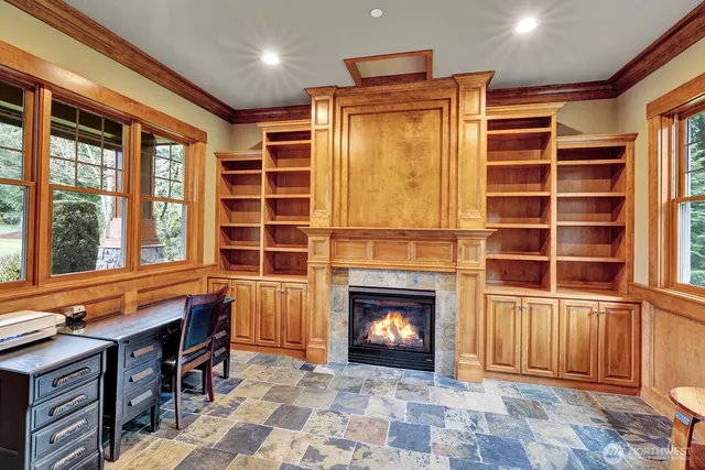 a view of livingroom with furniture and staircase