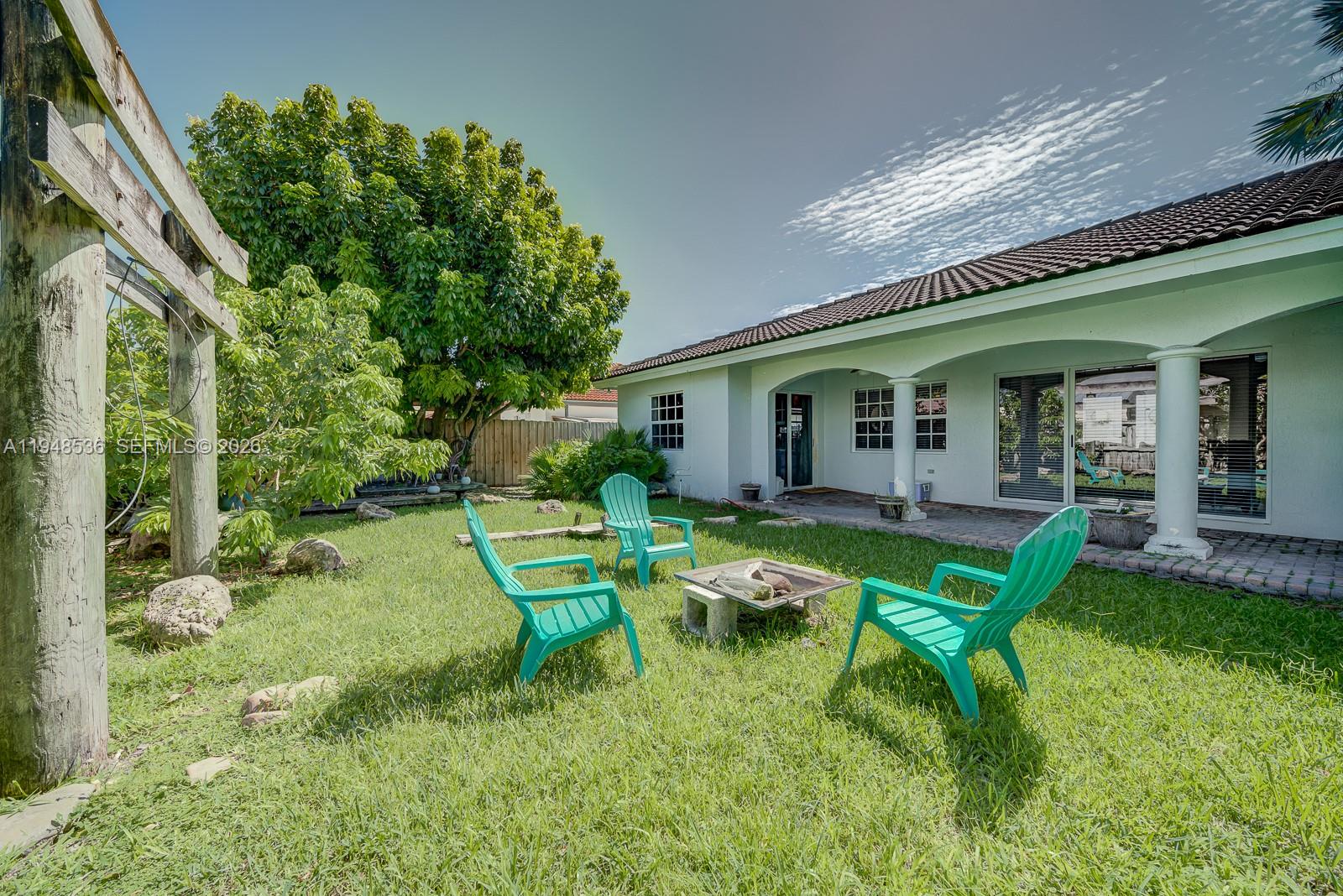 18128 Southwest 151st Avenue Miami, FL 33187 - Photo 36 of 39 a view of a house with backyard porch and sitting area