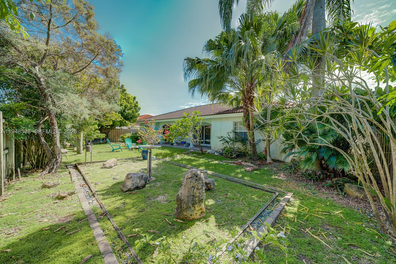 18128 Southwest 151st Avenue Miami, FL 33187 - Photo 37 of 39 a view of backyard of house with green space