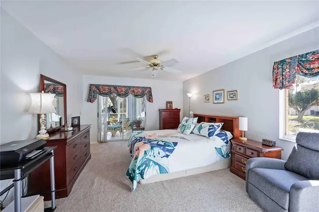 a bed room with a bed and a couch