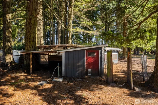 a view of outdoor space with seating area