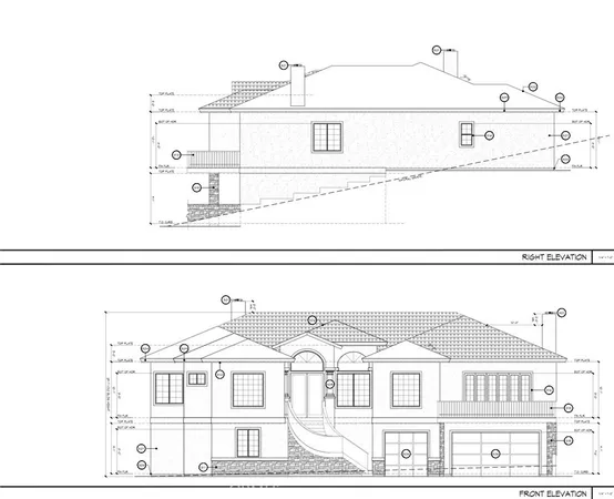 a view of a white building among the street