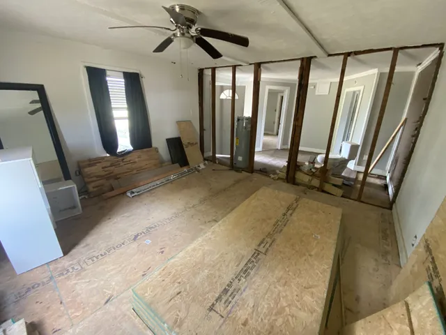 a view of an empty room