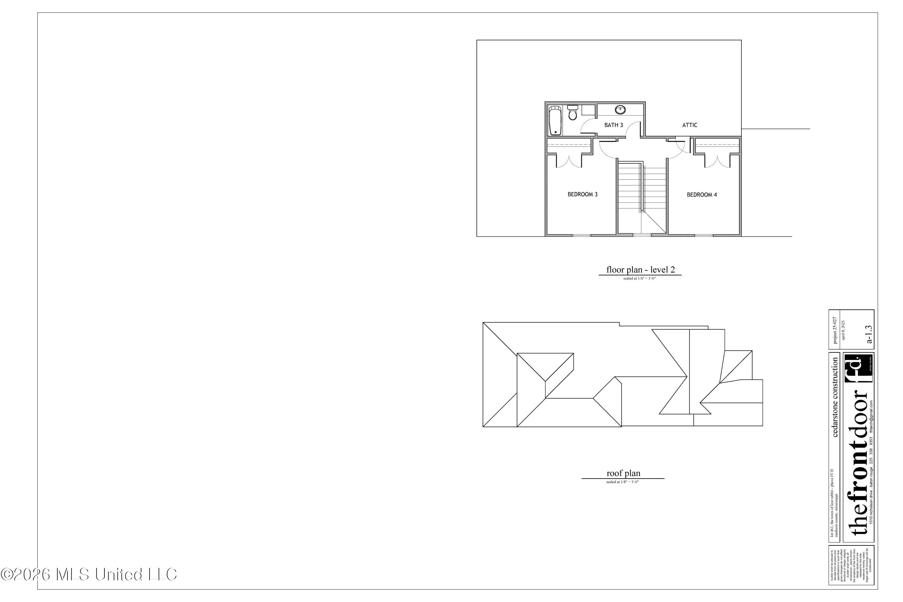 132 Water Street Madison, MS 39110 - Photo 4 of 34 house plans_2nd floor