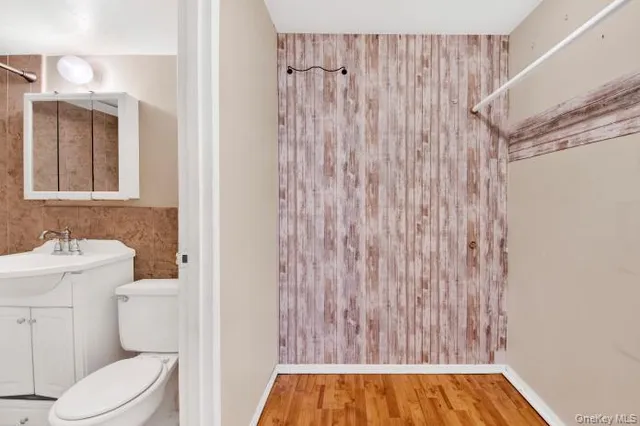 a bathroom with a toilet and a sink