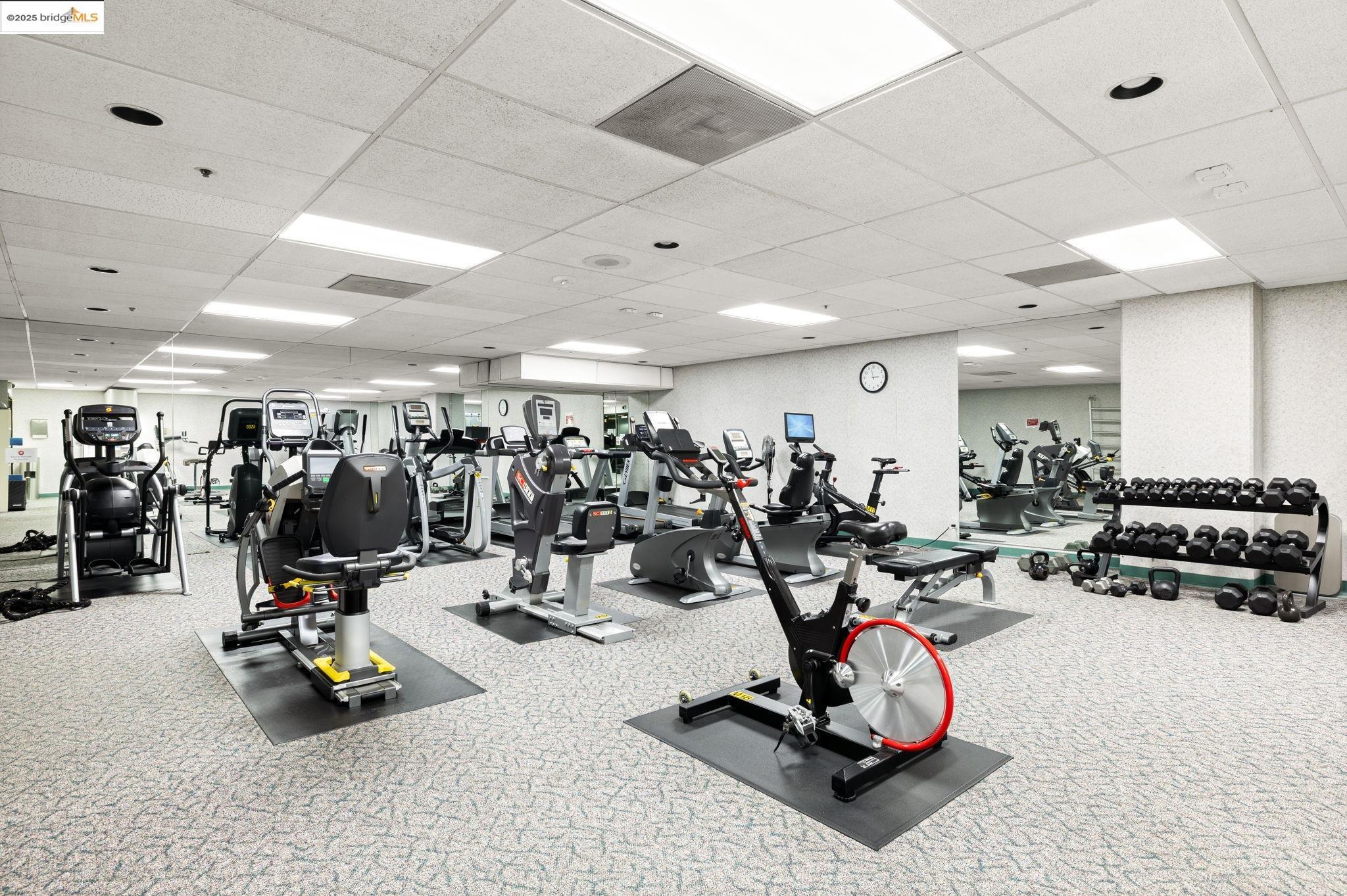 601 Van Ness Avenue, Unit 441 San Francisco, CA 94102 - Photo 29 of 58 a view of a room with gym equipment