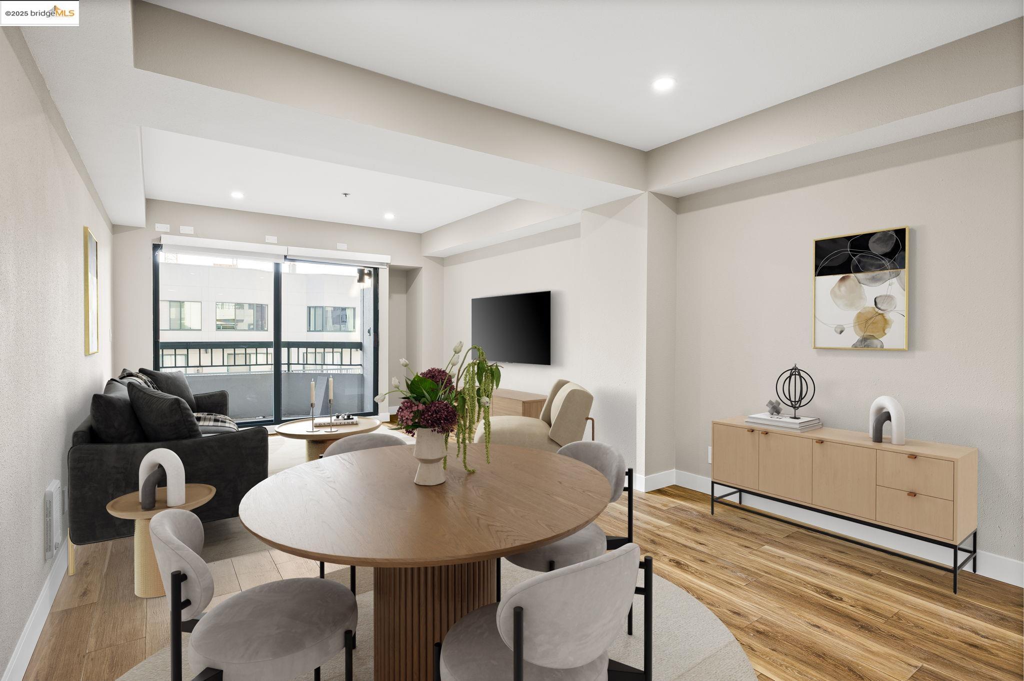 601 Van Ness Avenue, Unit 441 San Francisco, CA 94102 - Photo 7 of 58 a view of a dining room with furniture window and outside view