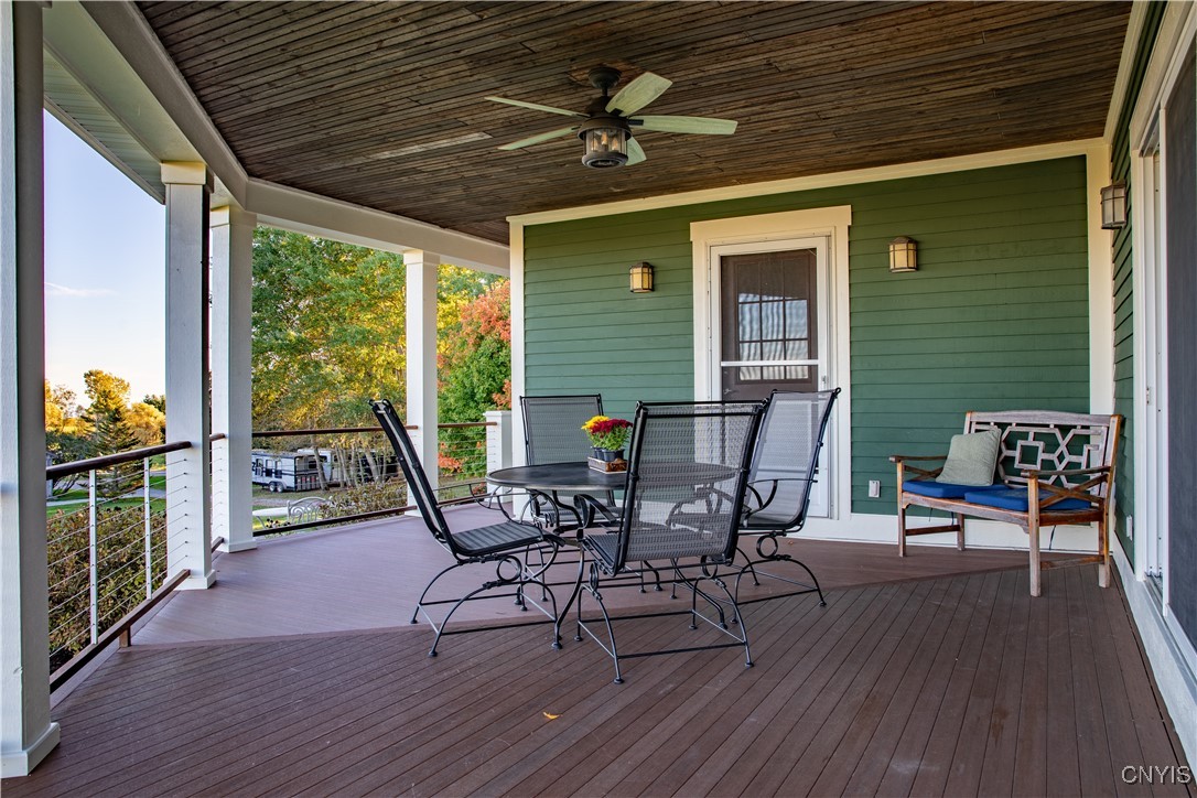 5857 East Lake Road Cazenovia, NY 13035 - Photo 31 of 48 The deck is perfectly situated to enjoy the countr