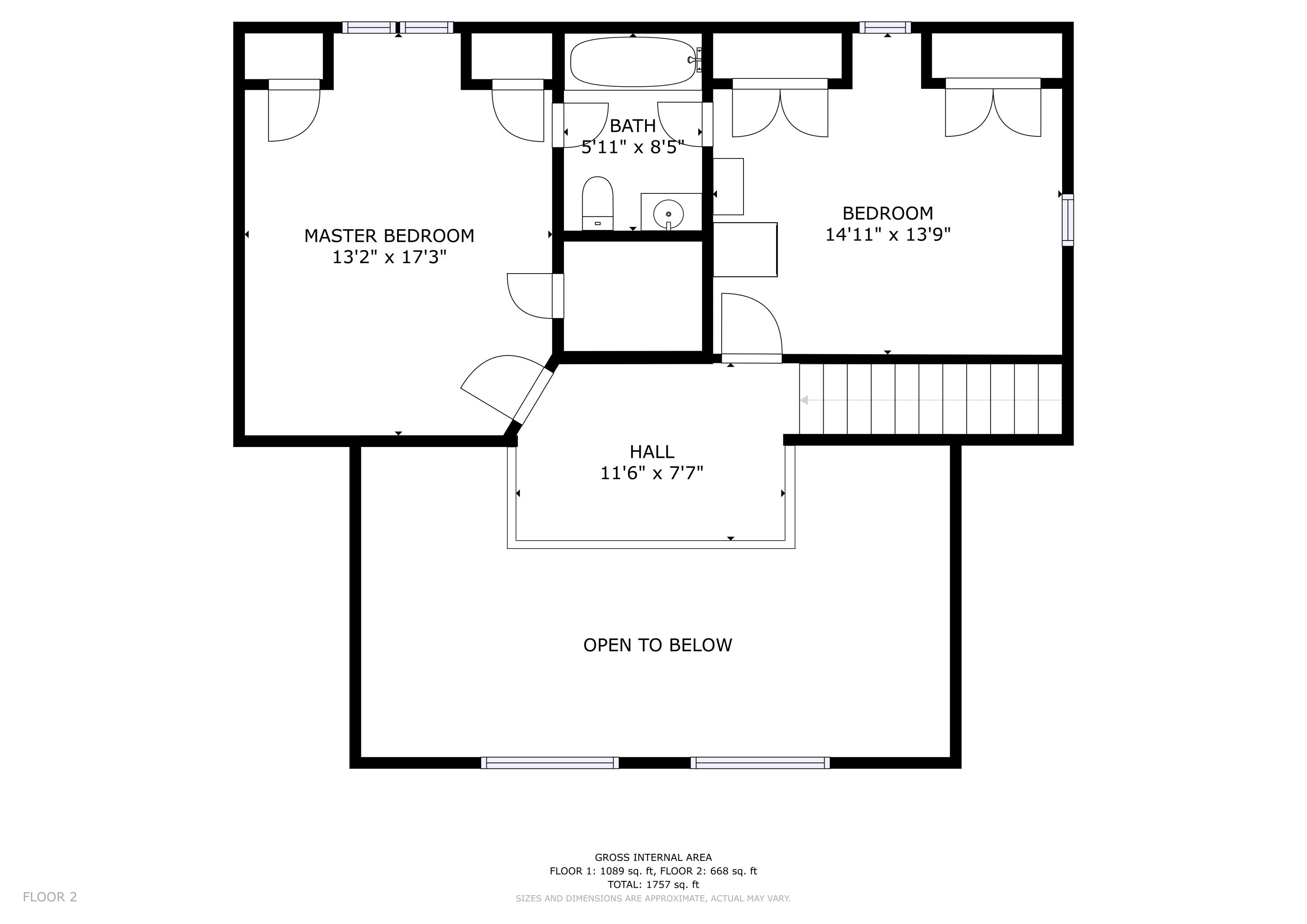 507 Pinnacle Road Liberty, ME 04949 - Photo 27 of 27 Floorplan 2nd floor