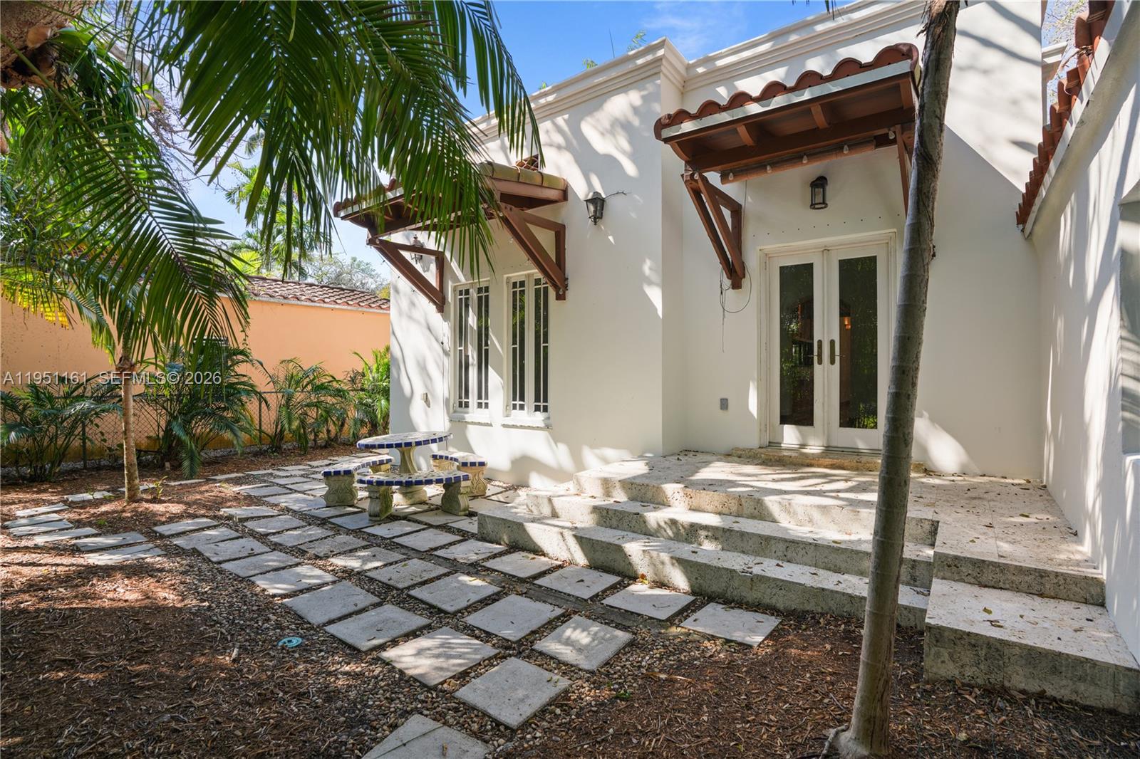 1413 El Rado Street Coral Gables, FL 33134 - Photo 12 of 20 a view of backyard of the house