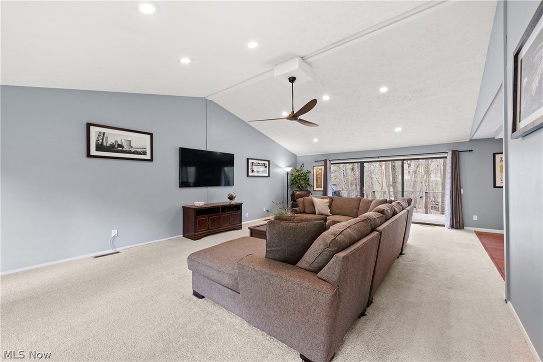 17364 Falling Water Road Strongsville, OH 44136 - Photo 6 of 36 Living Room with Vaulted Ceilings
