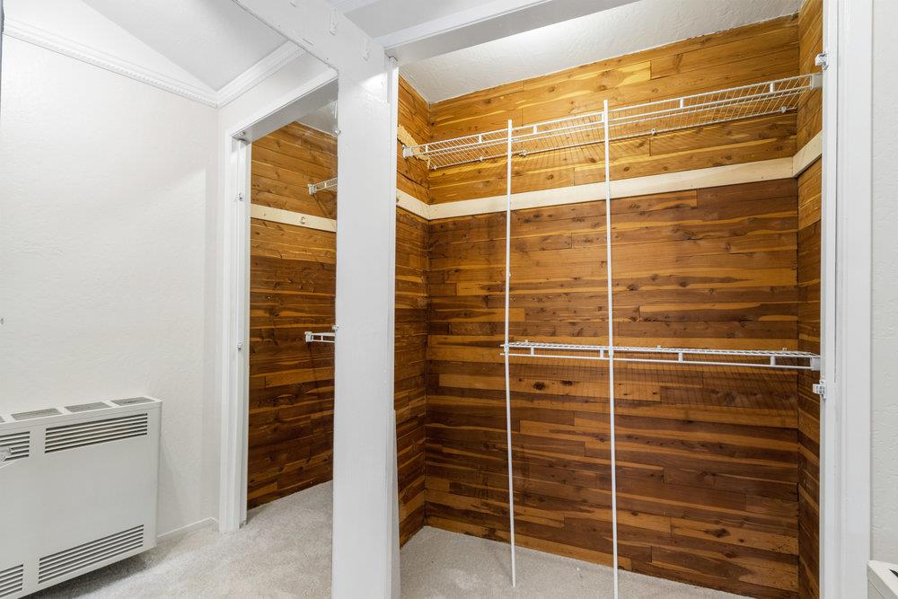 19495 Beardsley Road Los Gatos, CA 95033 - Photo 22 of 63 a view of walk in closet with empty racks
