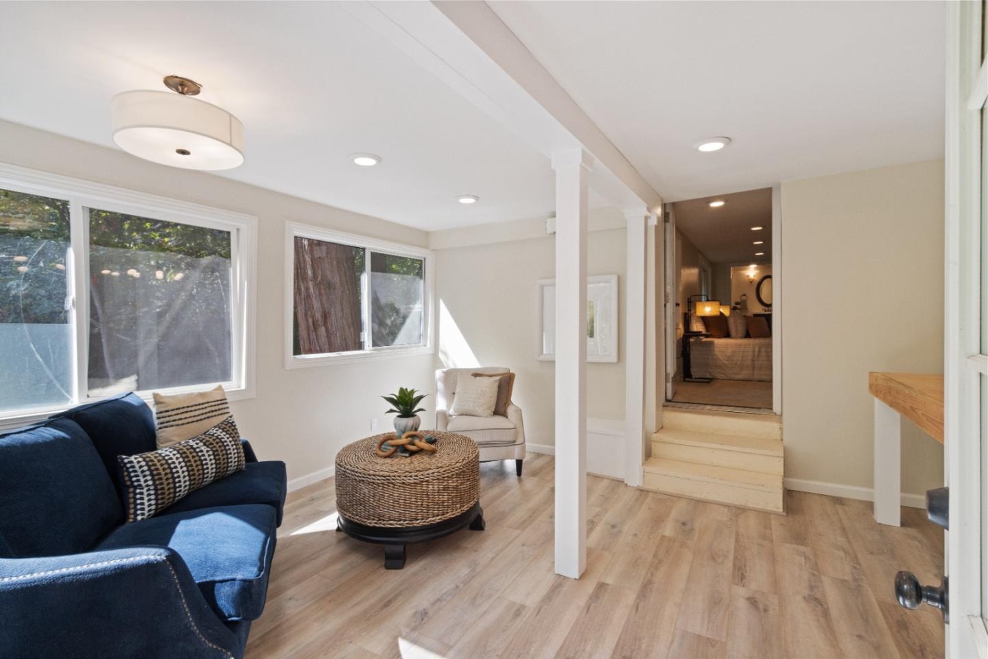 19495 Beardsley Road Los Gatos, CA 95033 - Photo 28 of 63 a living room with furniture and a wooden floor