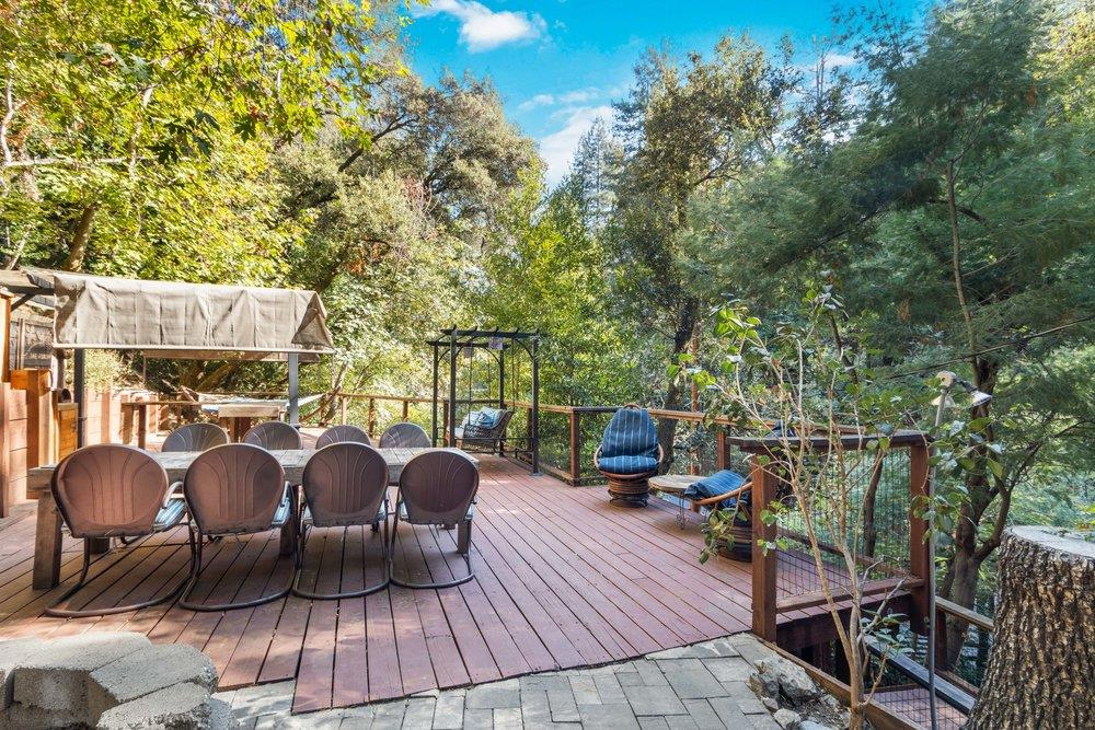 19495 Beardsley Road Los Gatos, CA 95033 - Photo 40 of 63 a view of a chairs and table on the deck