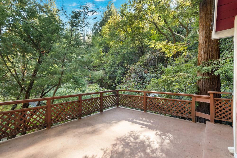19495 Beardsley Road Los Gatos, CA 95033 - Photo 47 of 63 a view of terrace with wooden fence and trees