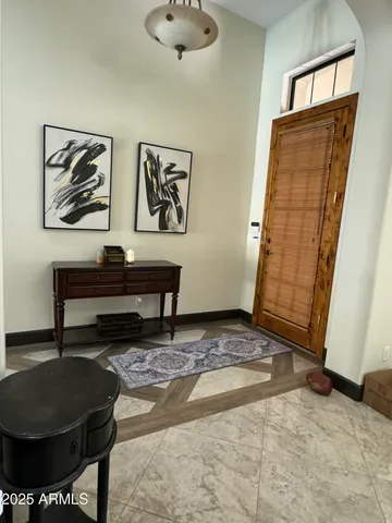 a view of front door