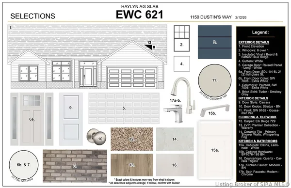 $299,900 | 1150-lot 621 Dustin's Way, Jeffersonville, IN 47130