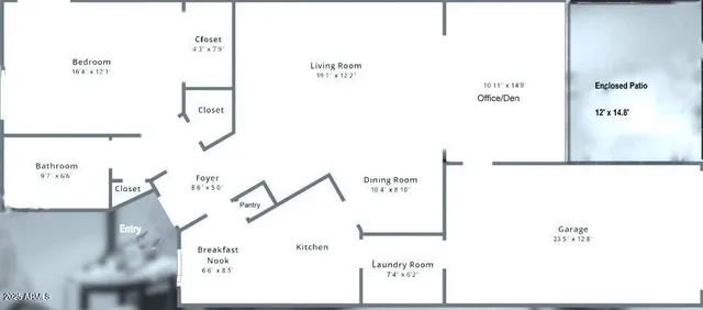 a picture of a floor plan