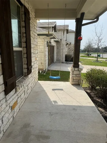 a close view of a fireplace