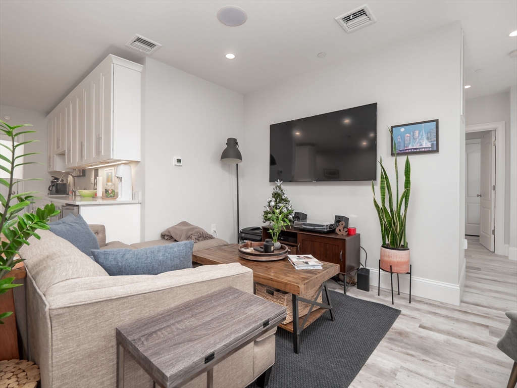 45 L Street, Unit 2 Boston, MA 02127 - Photo 3 of 31 a living room with furniture and a flat screen tv