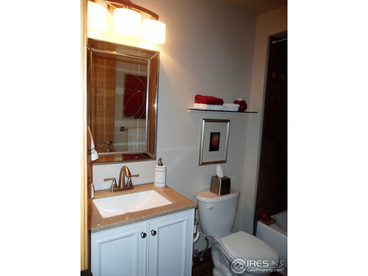 724 Wade Road Longmont, CO 80503 - Photo 26 of 32 a bathroom with a sink and a toilet