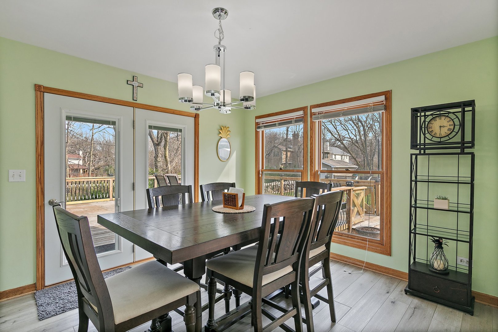 8911 Burton Road Wonder Lake, IL 60097 - Photo 11 of 35 a view of a dining room with furniture window and outside view